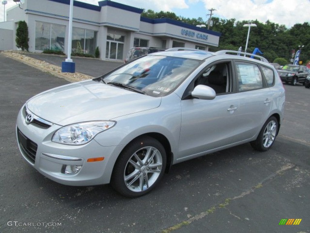 2012 Elantra SE Touring - Shimmering Silver / Black photo #4