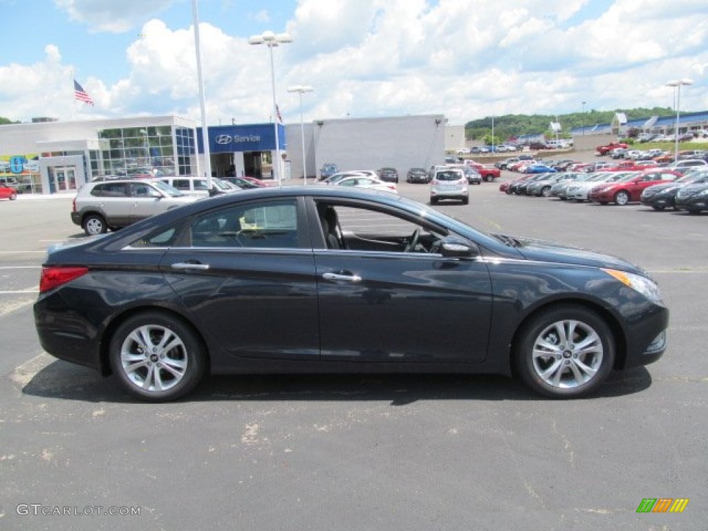 2013 Sonata Limited - Pacific Blue Pearl / Gray photo #2