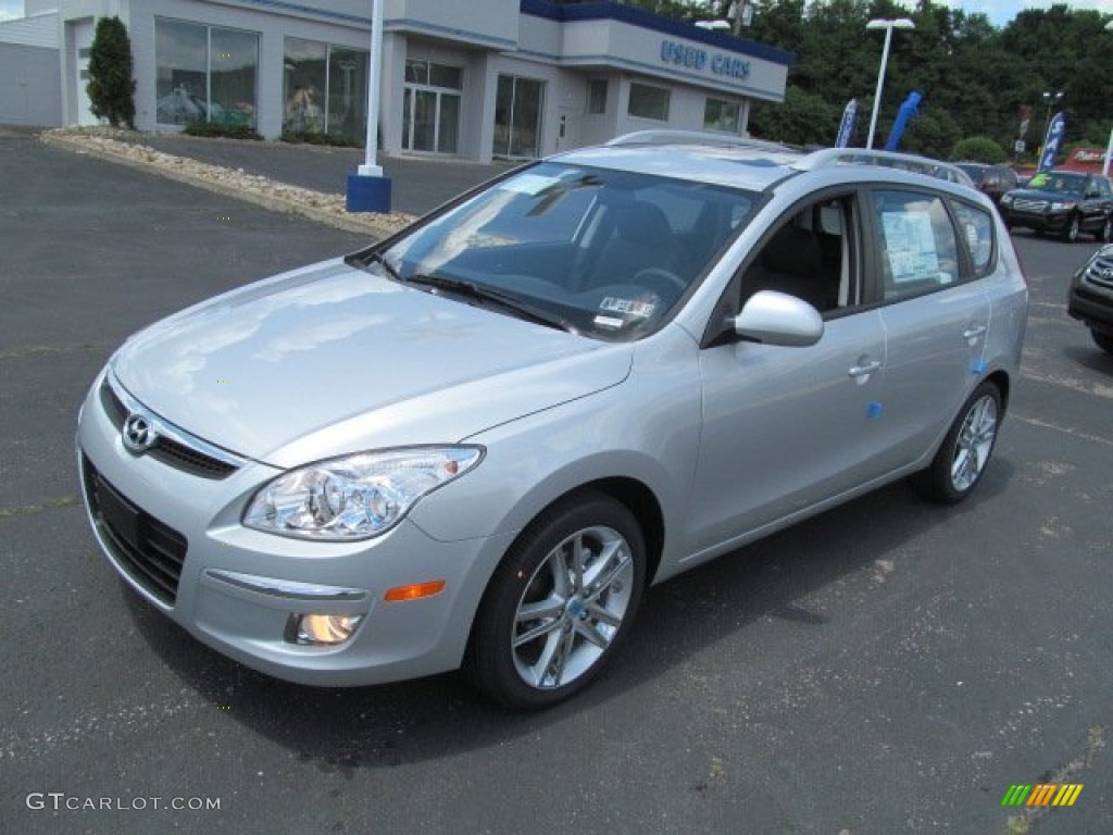 2012 Elantra SE Touring - Shimmering Silver / Black photo #4
