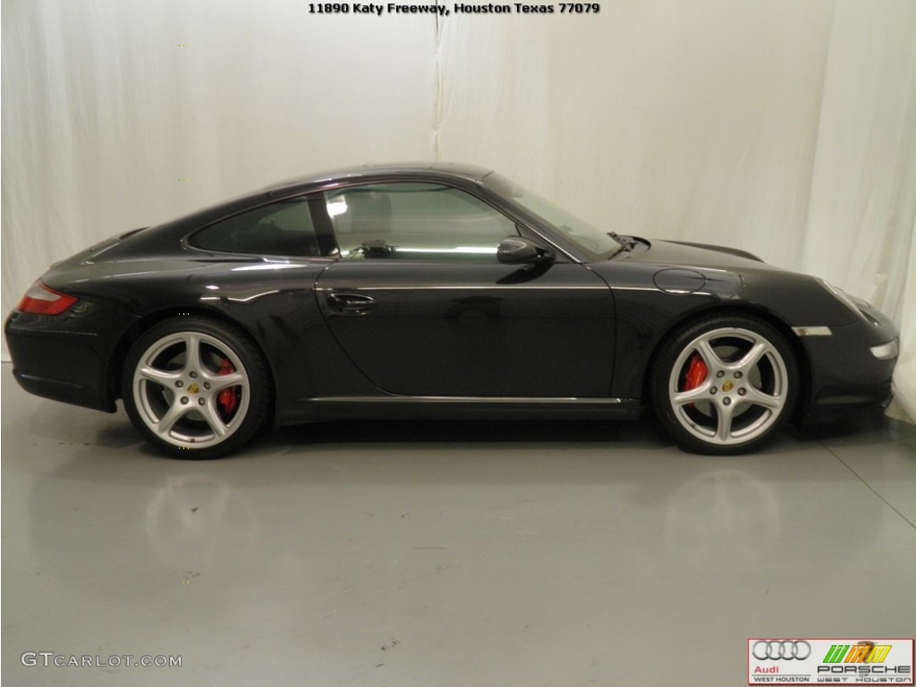 2008 911 Carrera S Coupe - Basalt Black Metallic / Black photo #6