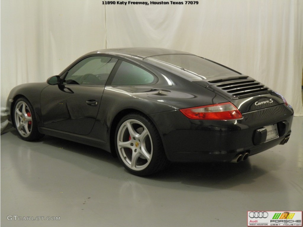 2008 911 Carrera S Coupe - Basalt Black Metallic / Black photo #19