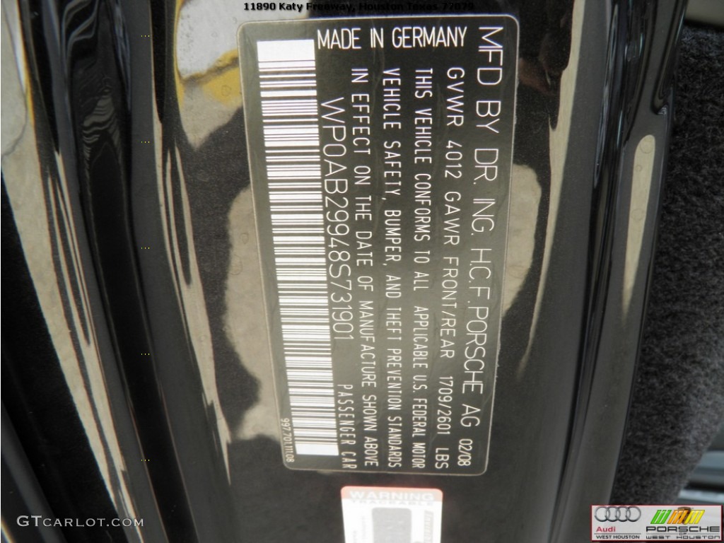 2008 911 Carrera S Coupe - Basalt Black Metallic / Black photo #30