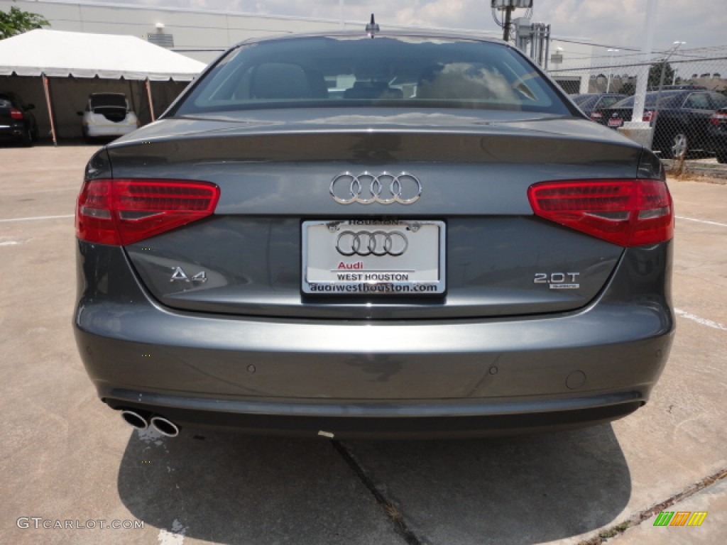 2013 A4 2.0T quattro Sedan - Monsoon Gray Metallic / Black photo #4