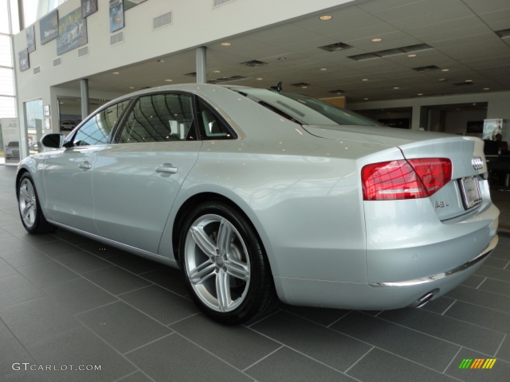 Ice Silver Metallic 2013 Audi A8 L 3.0T quattro Exterior Photo #66332430