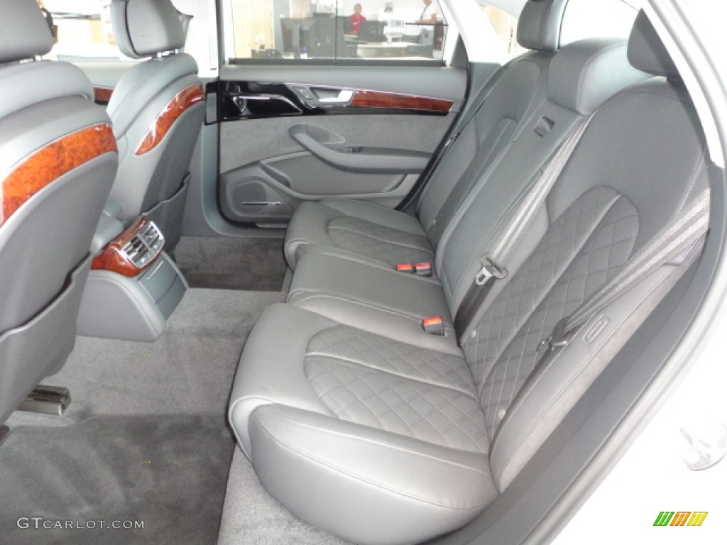 Black Interior 2013 Audi A8 L 3.0T quattro Photo #66332454