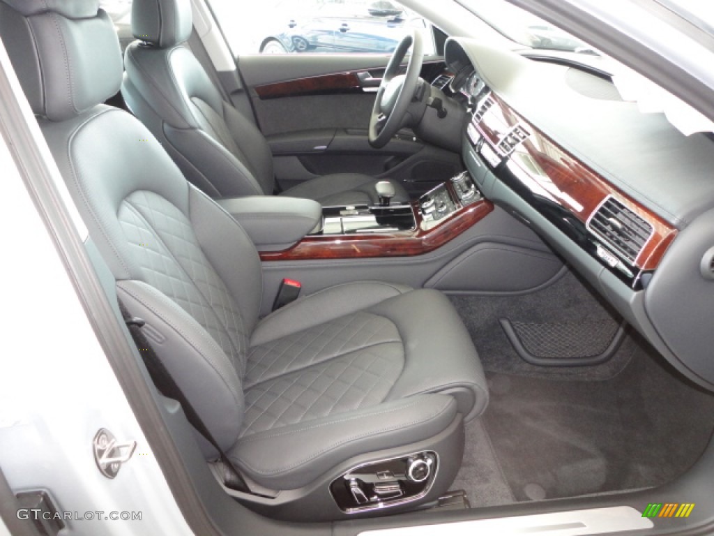 Black Interior 2013 Audi A8 L 3.0T quattro Photo #66332481