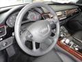 Black 2013 Audi A8 L 3.0T quattro Steering Wheel