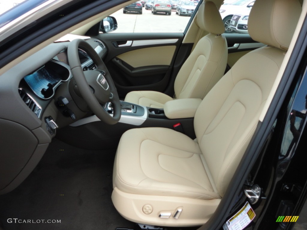 Velvet Beige/Moor Brown Interior 2013 Audi A4 2.0T Sedan Photo #66332601