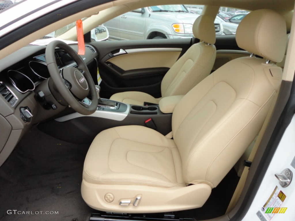 Velvet Beige/Moor Brown Interior 2013 Audi A5 2.0T quattro Coupe Photo #66332664