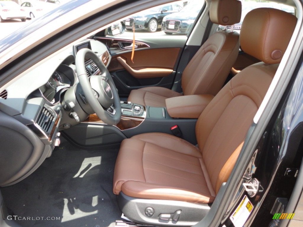 Nougat Brown Interior 2012 Audi A6 3.0T quattro Sedan Photo #66332787