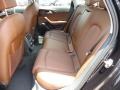 2012 Audi A6 Nougat Brown Interior Rear Seat Photo