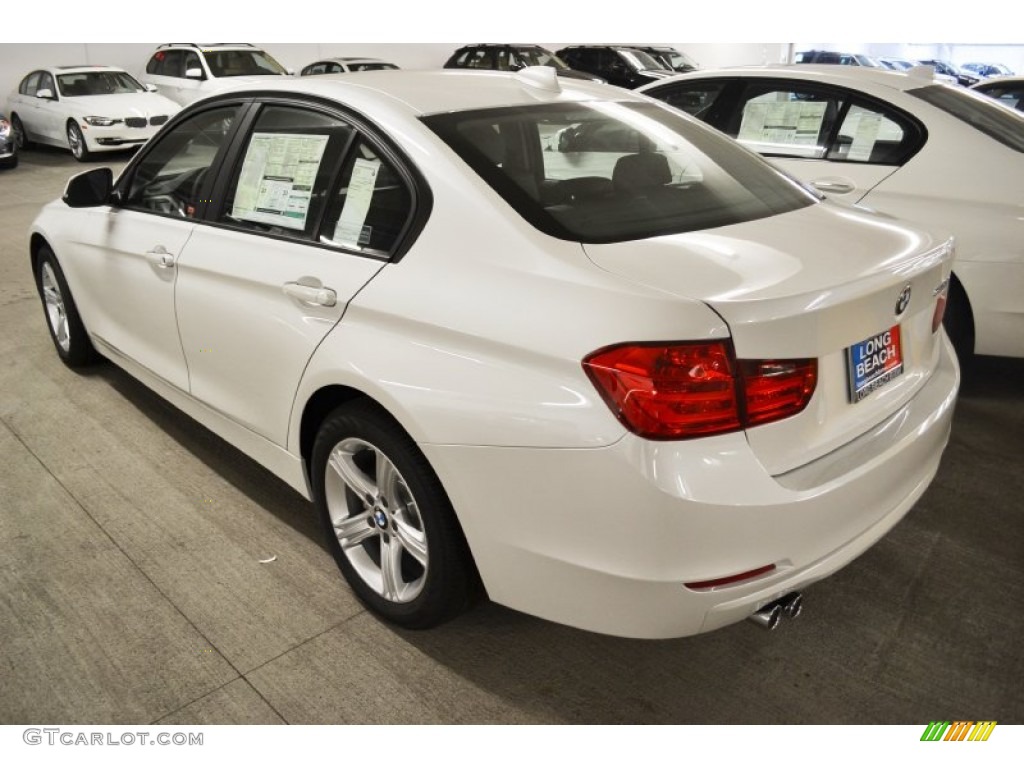 2012 3 Series 328i Sedan - Mineral White Metallic / Black photo #3