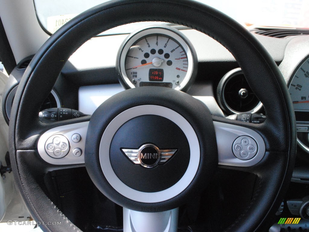 2010 Cooper Hardtop - Pepper White / Grey/Carbon Black photo #17