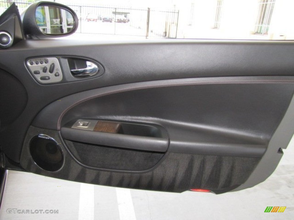 2009 Jaguar XK XKR Portfolio Edition Convertible Charcoal Door Panel Photo #66336039