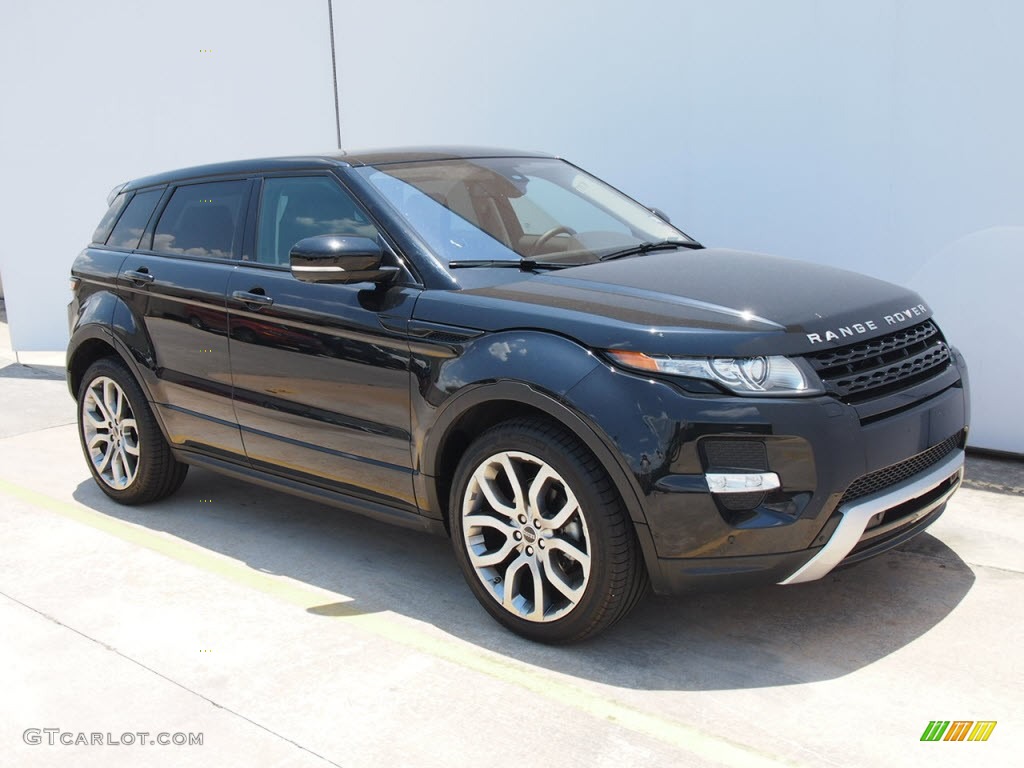 Sumatra Black Metallic 2012 Land Rover Range Rover Evoque Dynamic Exterior Photo #66336090