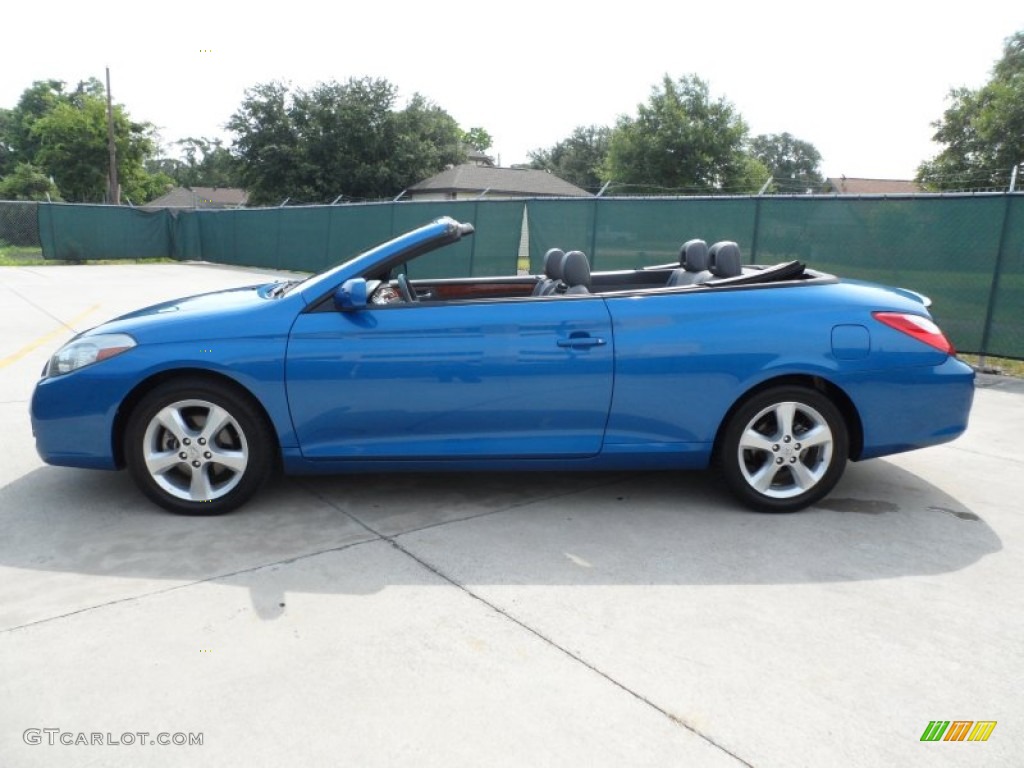 2008 Solara SLE V6 Convertible - Blue Streak Metallic / Dark Stone photo #6