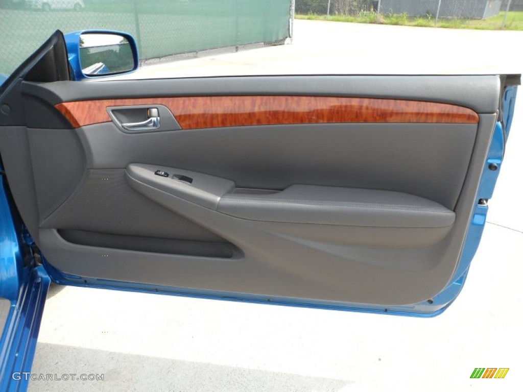 2008 Toyota Solara SLE V6 Convertible Dark Stone Door Panel Photo #66336501
