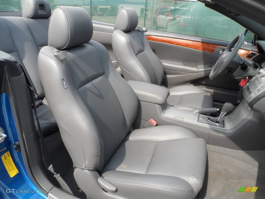 Dark Stone Interior 2008 Toyota Solara SLE V6 Convertible Photo #66336507