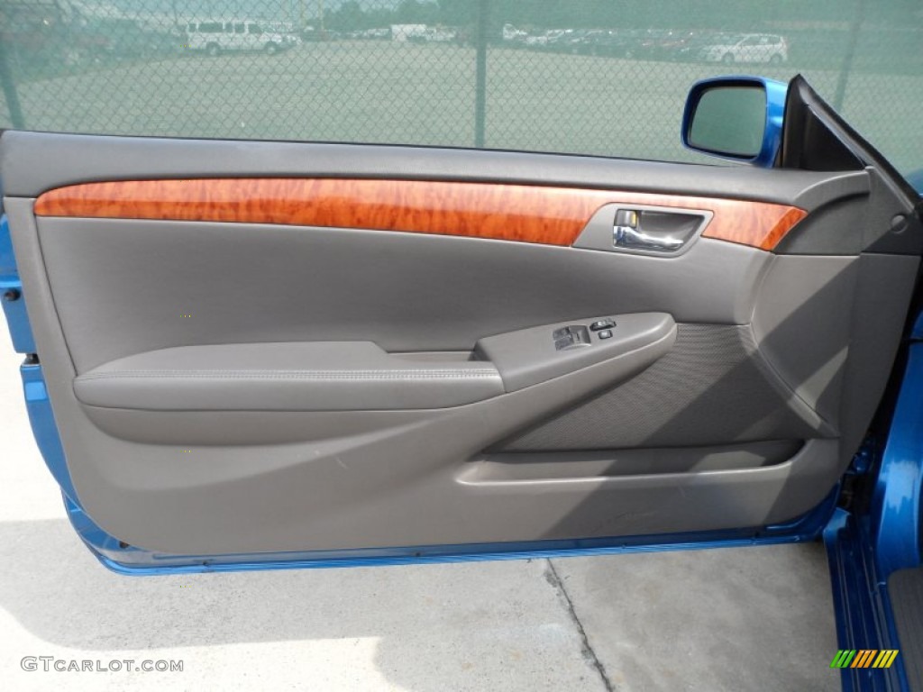 2008 Toyota Solara SLE V6 Convertible Dark Stone Door Panel Photo #66336519