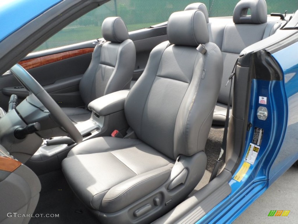 Dark Stone Interior 2008 Toyota Solara SLE V6 Convertible Photo #66336525