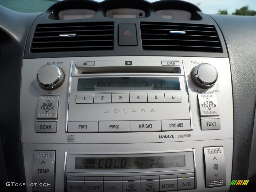 2008 Toyota Solara SLE V6 Convertible Audio System Photo #66336546