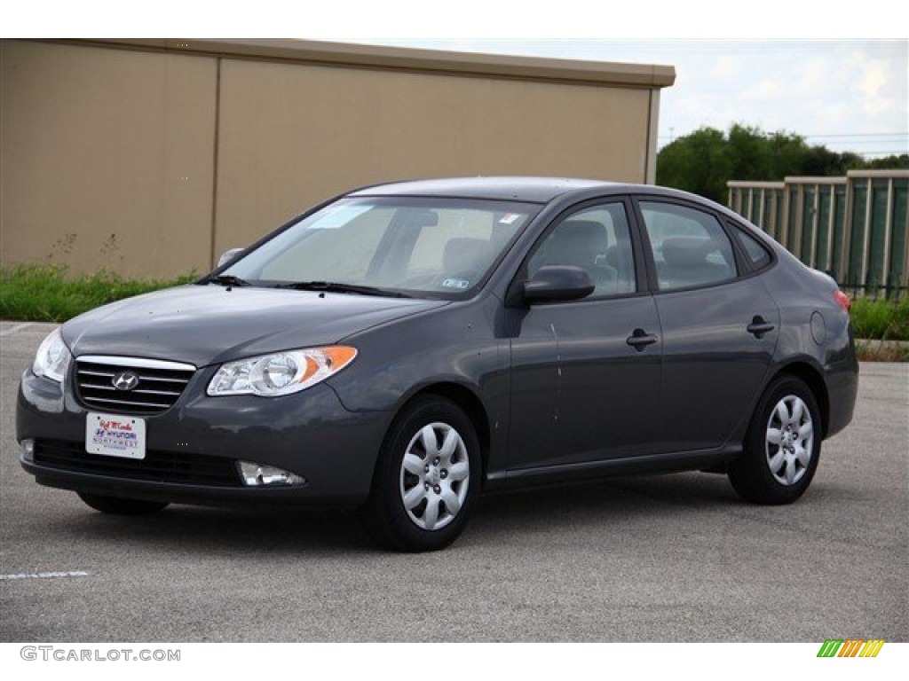 2009 Elantra GLS Sedan - Carbon Gray / Gray photo #2