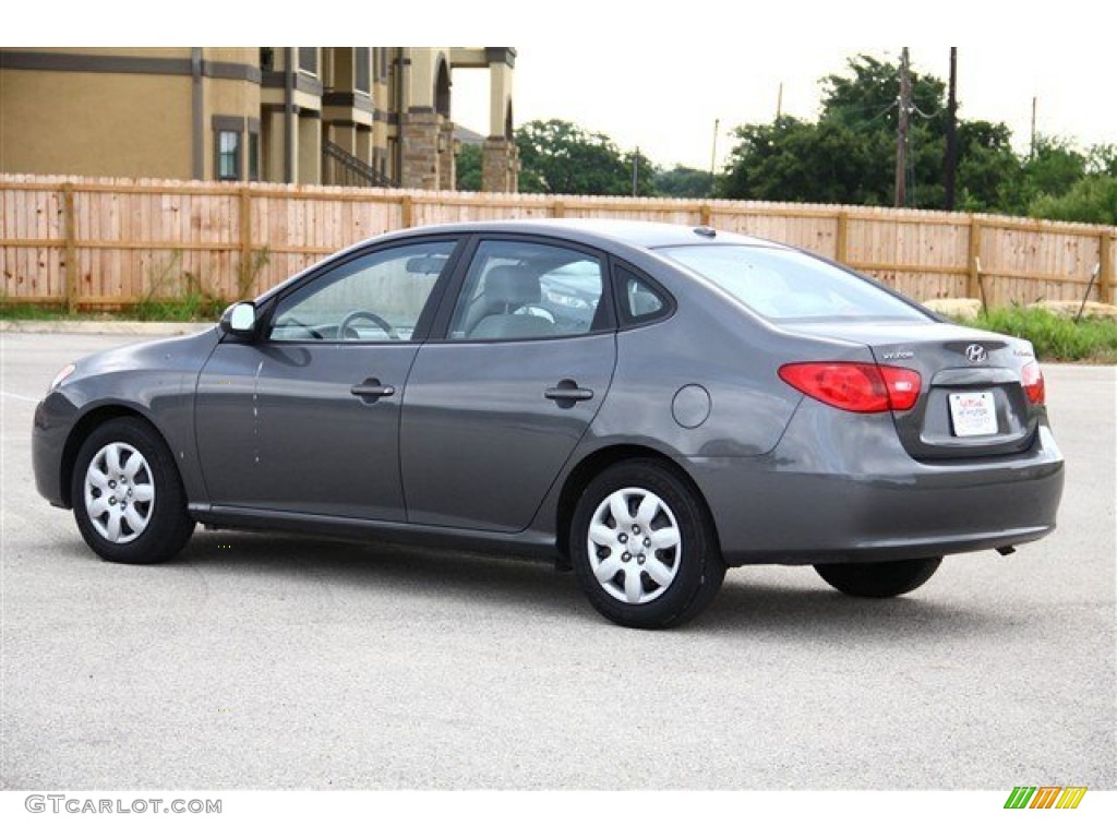 2009 Elantra GLS Sedan - Carbon Gray / Gray photo #4