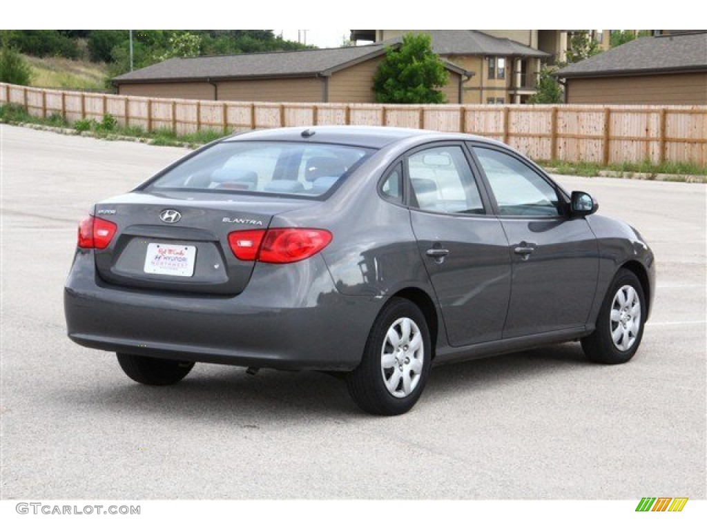 2009 Elantra GLS Sedan - Carbon Gray / Gray photo #6