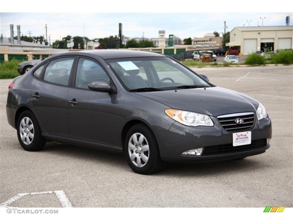 2009 Elantra GLS Sedan - Carbon Gray / Gray photo #9