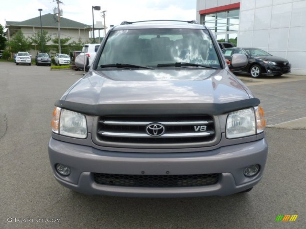 2001 Sequoia Limited 4x4 - Thunder Gray Metallic / Oak photo #2