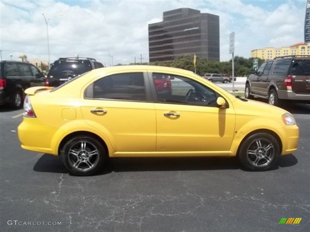 Summer Yellow 2009 Chevrolet Aveo LT Sedan Exterior Photo #66338858