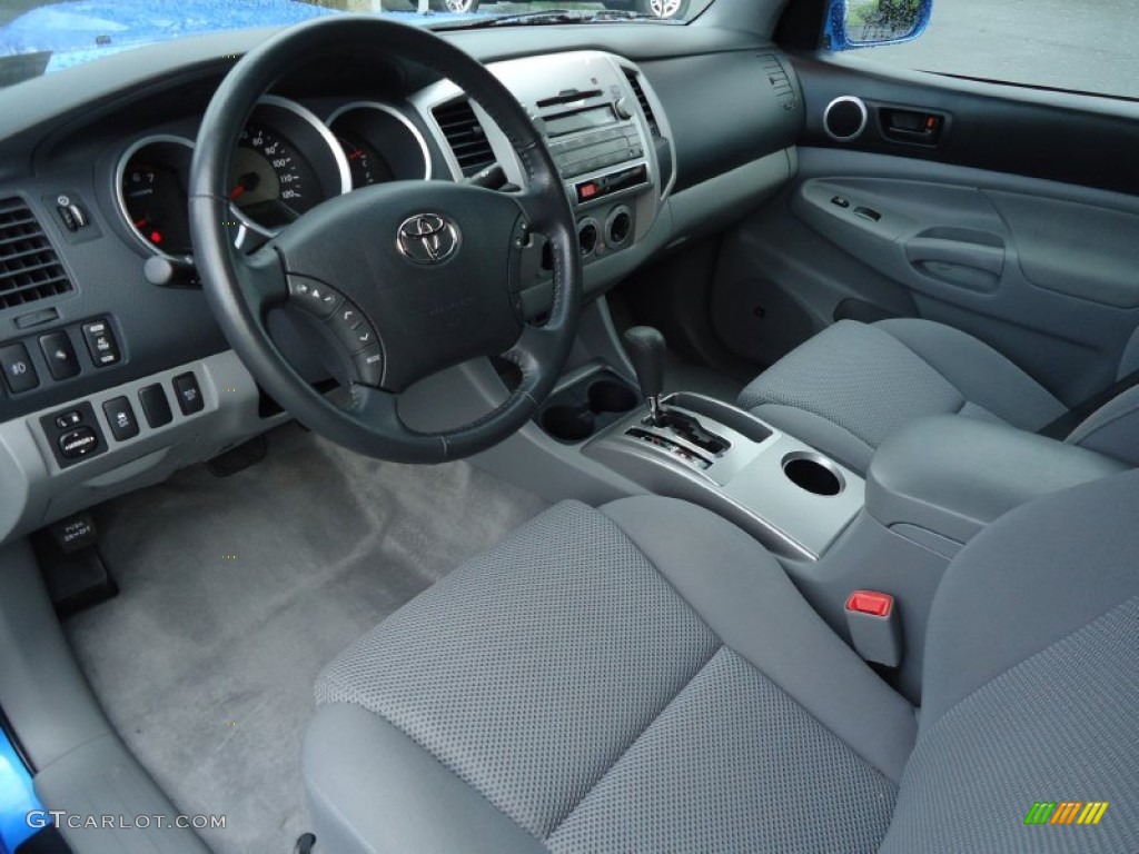 Graphite Gray Interior 2011 Toyota Tacoma V6 TRD Sport Double Cab 4x4 Photo #66339506