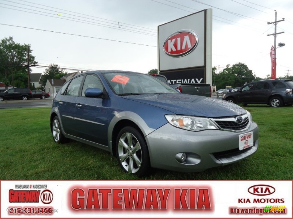 2009 Impreza Outback Sport Wagon - Newport Blue Pearl / Carbon Black photo #1