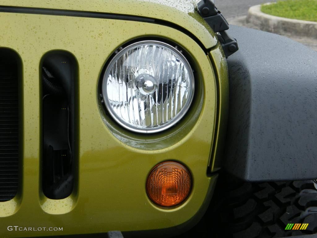 2008 Wrangler Rubicon 4x4 - Rescue Green Metallic / Dark Slate Gray/Medium Slate Gray photo #9