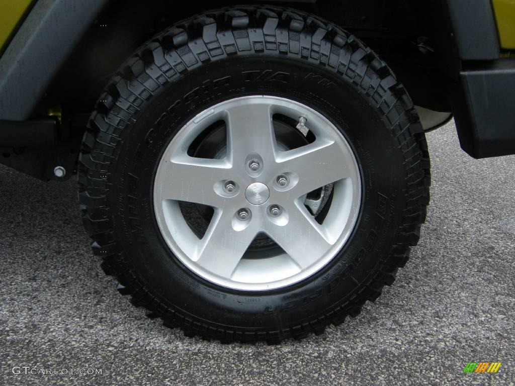 2008 Wrangler Rubicon 4x4 - Rescue Green Metallic / Dark Slate Gray/Medium Slate Gray photo #11