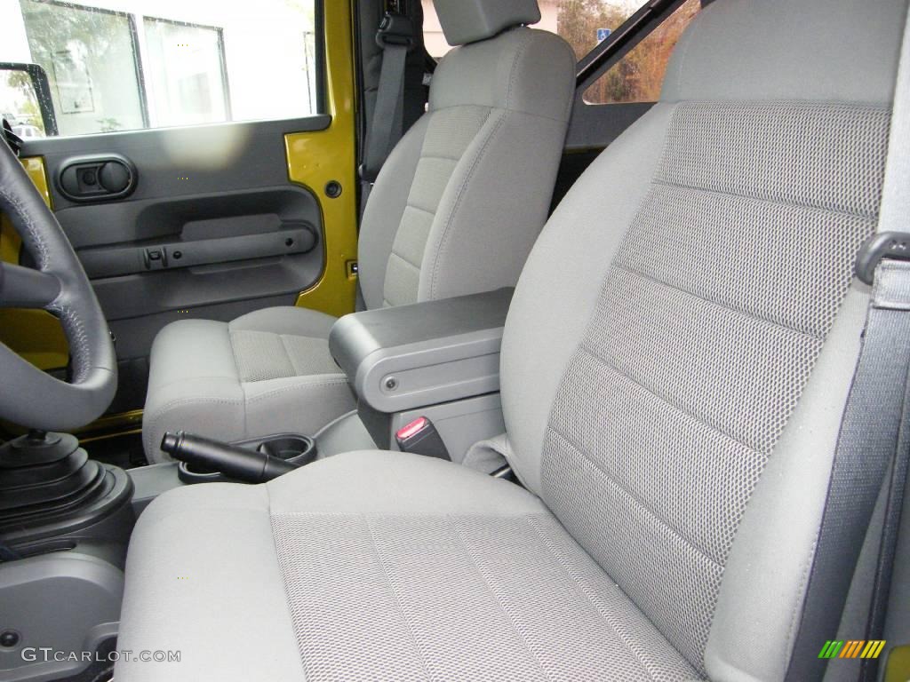 2008 Wrangler Rubicon 4x4 - Rescue Green Metallic / Dark Slate Gray/Medium Slate Gray photo #14