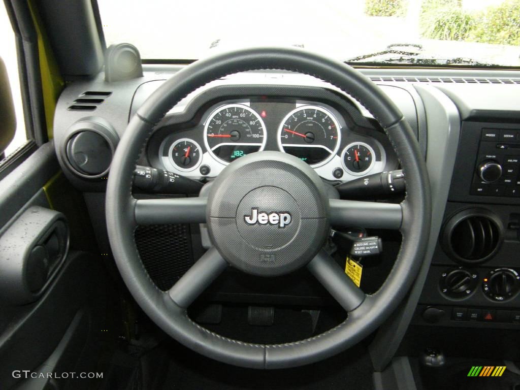 2008 Wrangler Rubicon 4x4 - Rescue Green Metallic / Dark Slate Gray/Medium Slate Gray photo #19