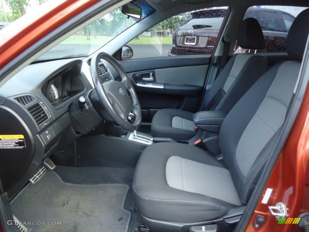 Black Interior 2007 Kia Spectra Spectra5 SX Wagon Photo #66340703