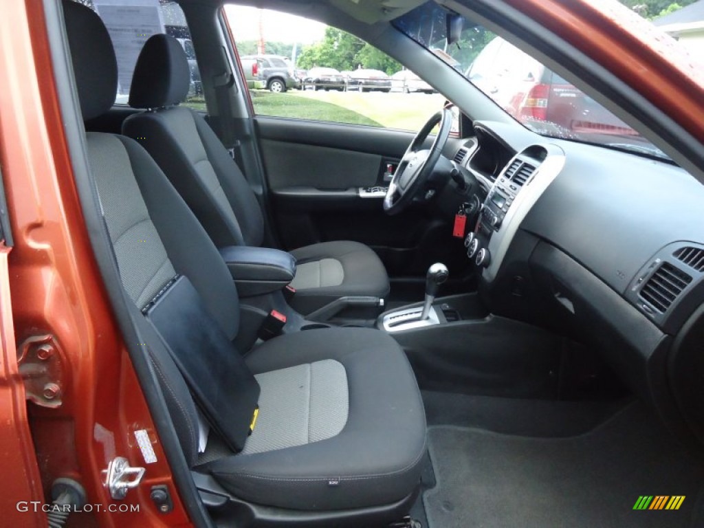 Black Interior 2007 Kia Spectra Spectra5 SX Wagon Photo #66340715