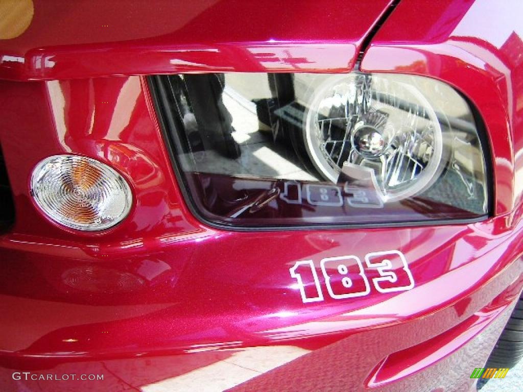 2008 Mustang Saleen S281 Supercharged Coupe - Saleen Lizstick Red Metallic / Dark Charcoal photo #2