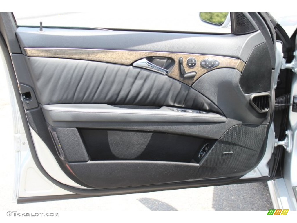 2008 Mercedes-Benz E 63 AMG Sedan Black Door Panel Photo #66341303