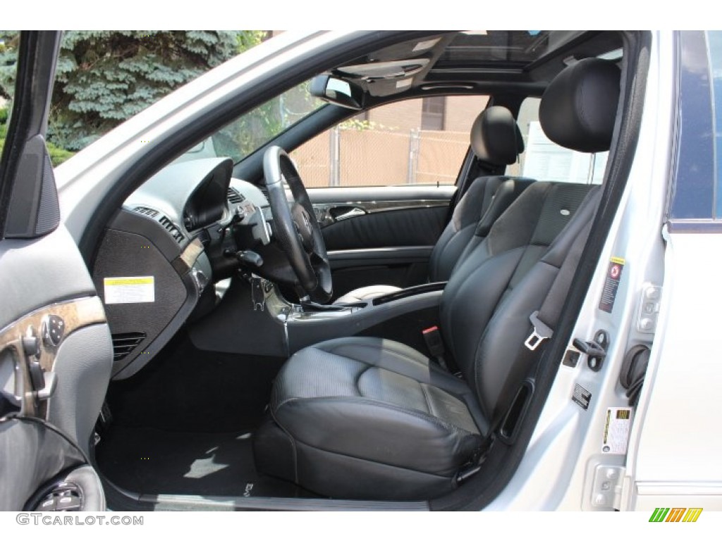 Black Interior 2008 Mercedes-Benz E 63 AMG Sedan Photo #66341339