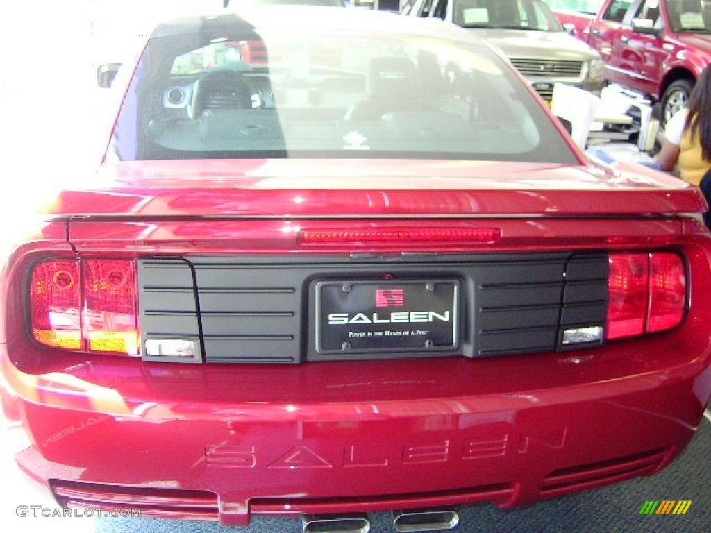 2008 Mustang Saleen S281 Supercharged Coupe - Saleen Lizstick Red Metallic / Dark Charcoal photo #10