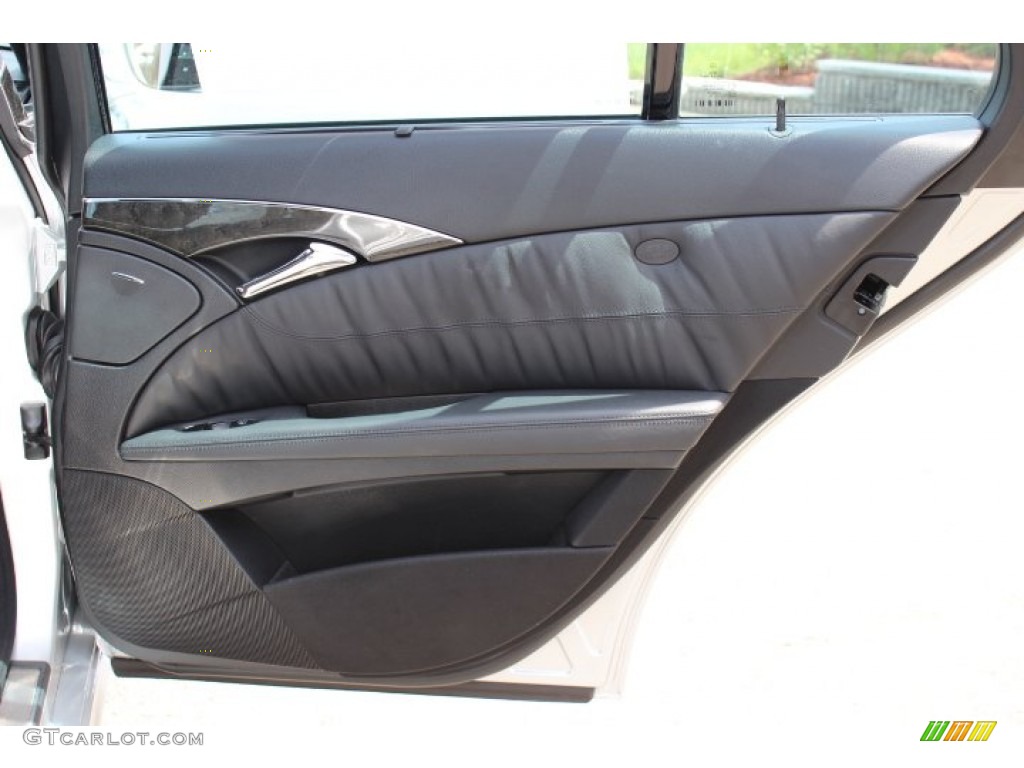 2008 Mercedes-Benz E 63 AMG Sedan Black Door Panel Photo #66341462