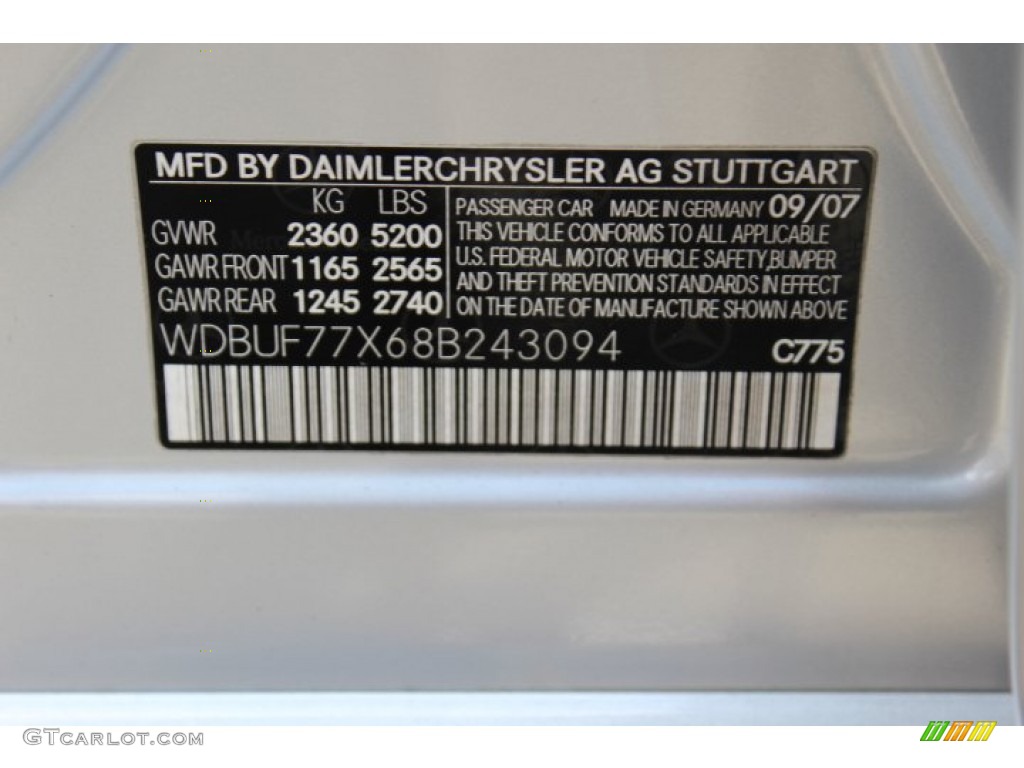 2008 Mercedes-Benz E 63 AMG Sedan Parts Photos