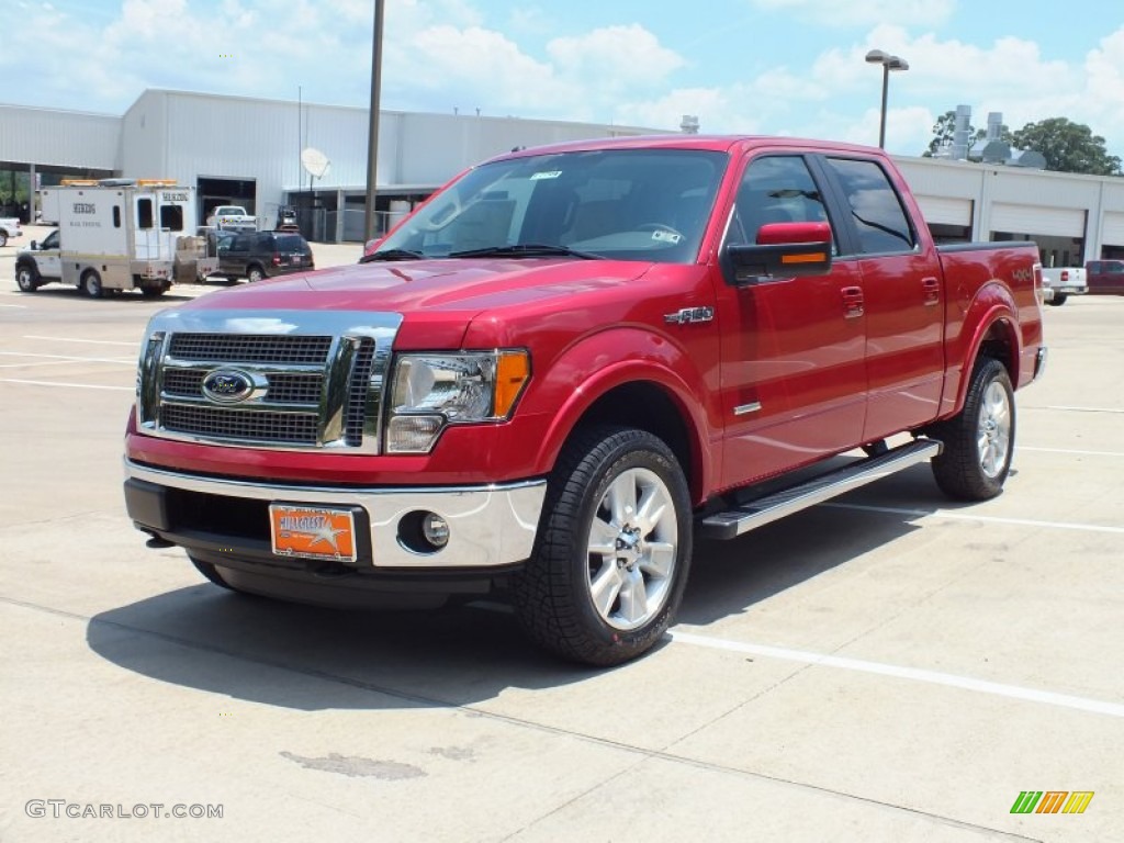 2012 Red Candy Metallic Ford F150 Lariat SuperCrew 4x4 66338394 Photo