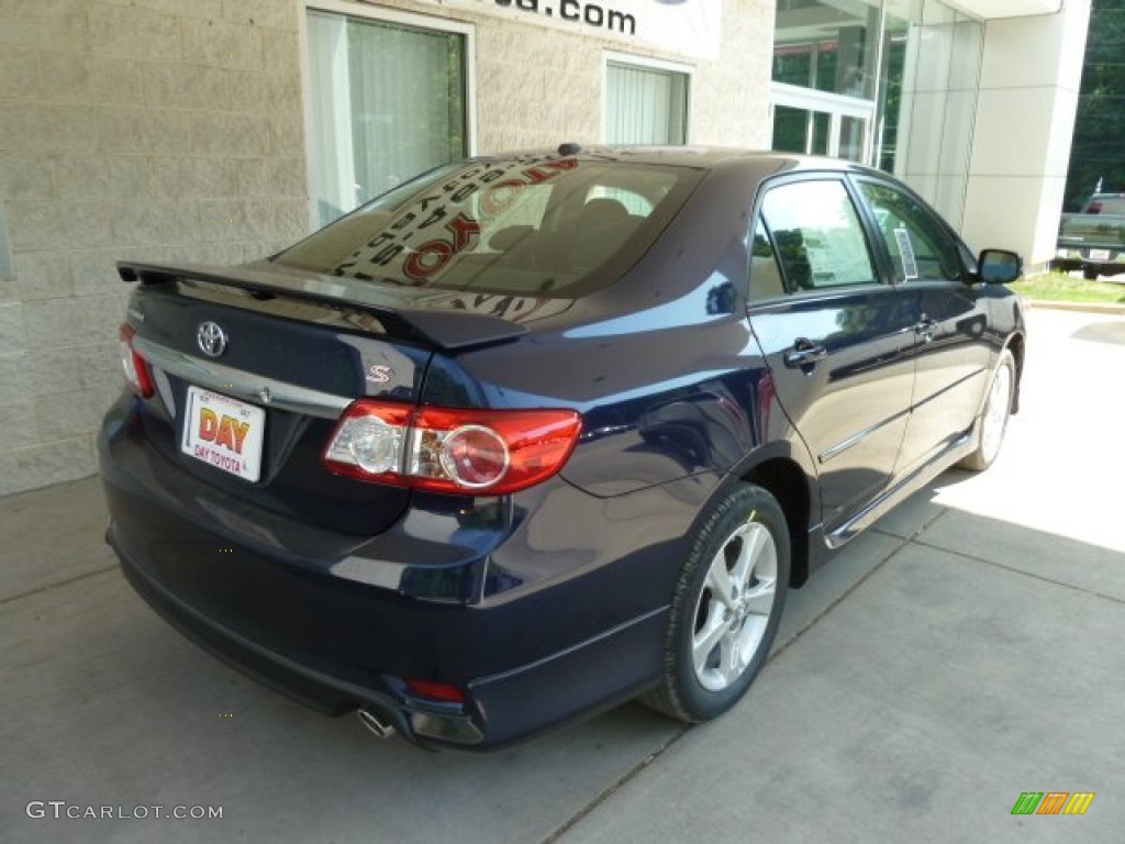 2012 Corolla S - Nautical Blue Metallic / Dark Charcoal photo #2