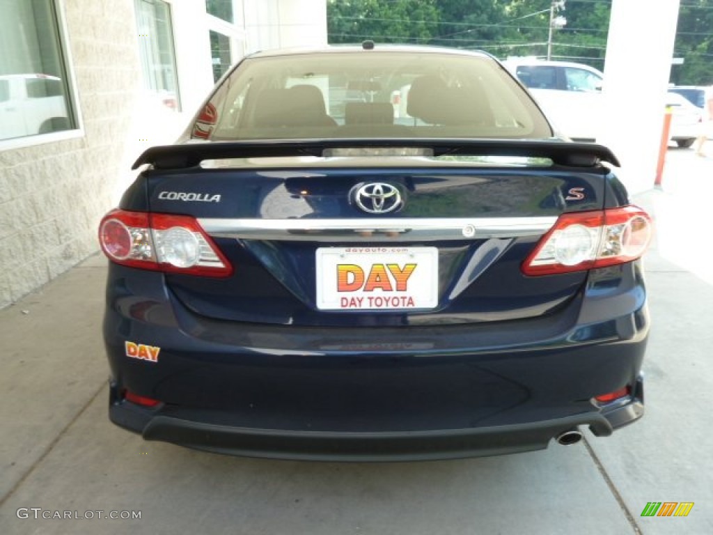 2012 Corolla S - Nautical Blue Metallic / Dark Charcoal photo #3