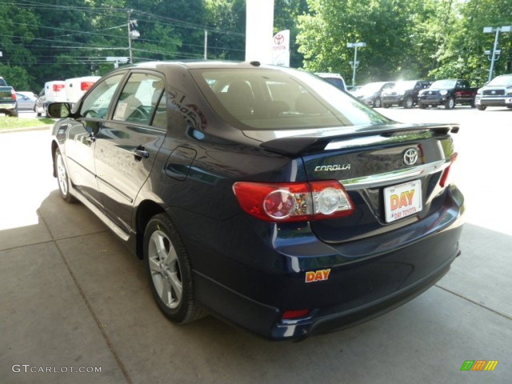 2012 Corolla S - Nautical Blue Metallic / Dark Charcoal photo #4