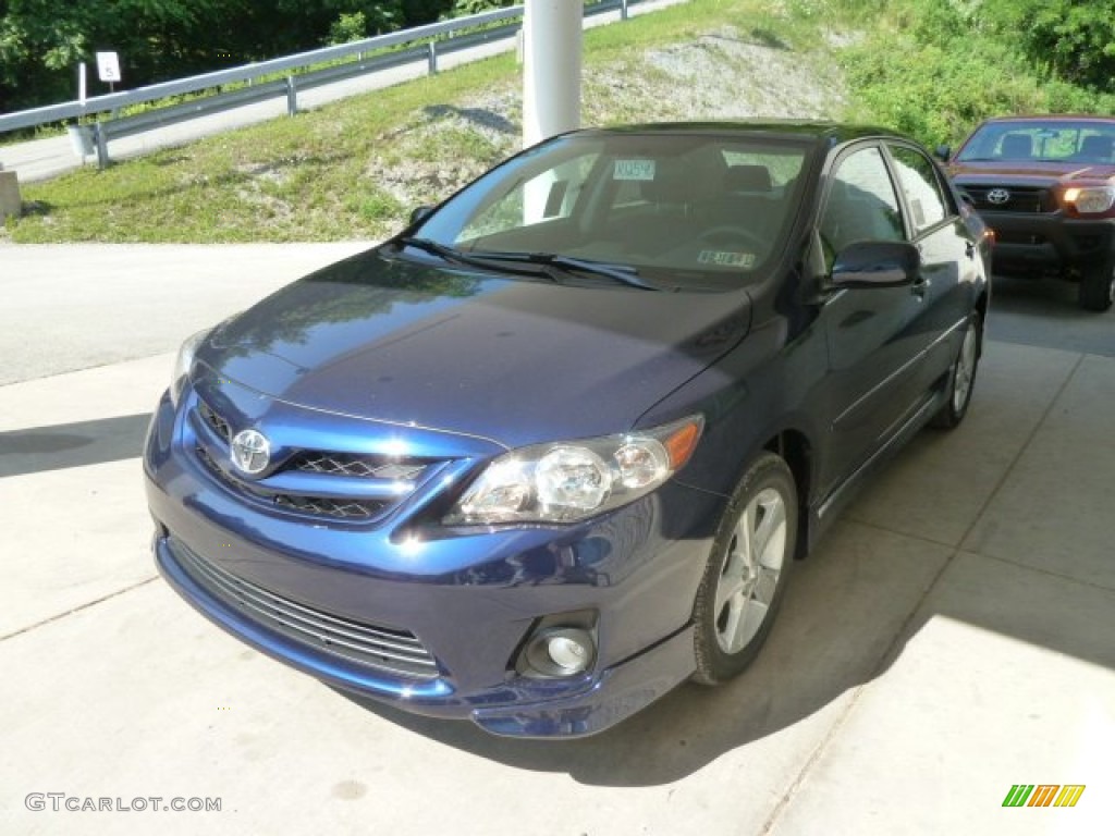 2012 Corolla S - Nautical Blue Metallic / Dark Charcoal photo #5